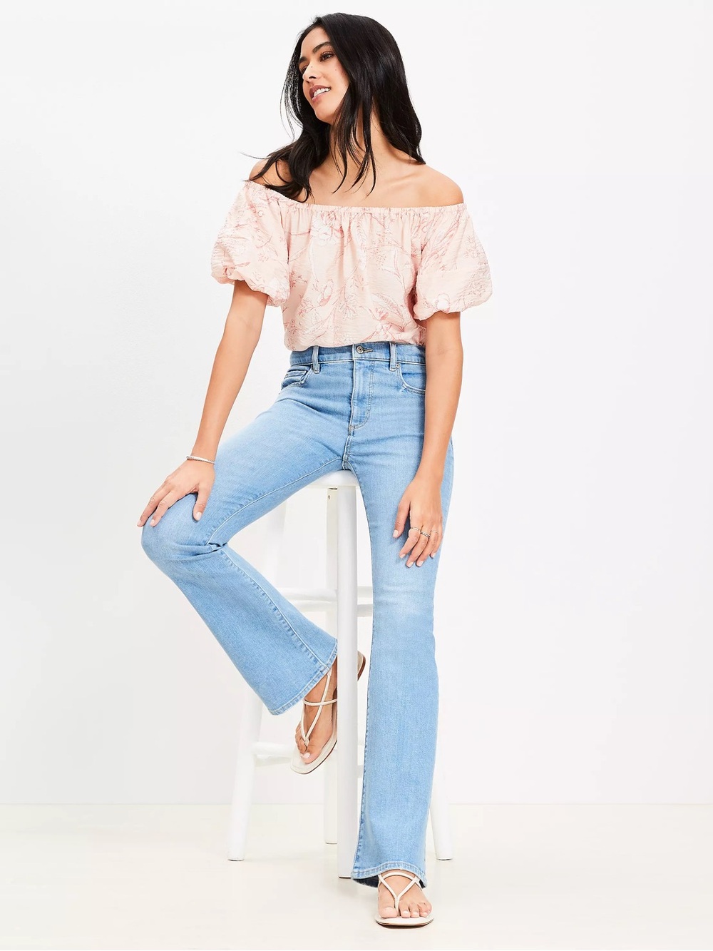 Loft Light Wash The Boot Jeans - Size 4 Petite